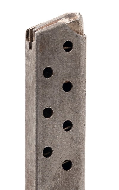"Late-War Mauser HSc Magazine – .32 ACP (7.65mm), Dimpled Base Plate, MAG487"