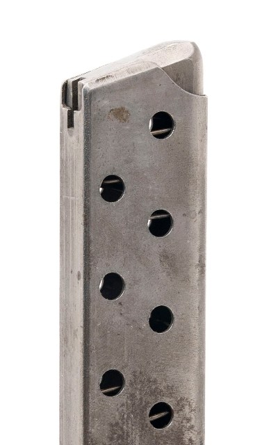 "mid-war Mauser HSc Magazine – .32 ACP blank bottom (7.65mm Browning), (MAG489)"