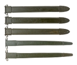 "Lot of 5 Scabbards, 3 16"" M1 Garand & 2 1917 (MM5362) Consignment" - 1 of 2