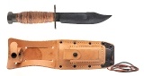 "CAMILLUS N.Y. 1983 U.S. AIR FORCE JET PILOT SURVIVAL KNIFE WITH SHEATH (MEW4316)" - 1 of 2