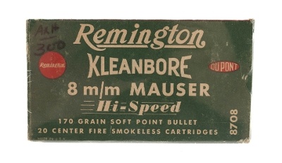 "8mm Mauser Kleanbore Hi-Speed Vintage Ammo (AM519)"