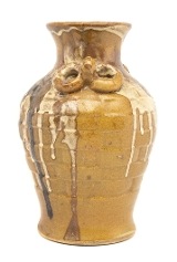 "Drip Glaze Heat Treated Japanese Vase (MGJ1600)" - 2 of 4