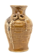 "Drip Glaze Heat Treated Japanese Vase (MGJ1600)" - 4 of 4