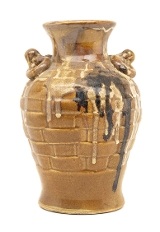 "Drip Glaze Heat Treated Japanese Vase (MGJ1600)" - 3 of 4