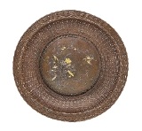 "Japanese Woven Bronze Tray (MGJ1607)" - 1 of 2