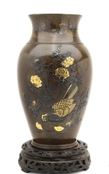 "Large Japanese Bronze Vase (MGJ1604)" - 2 of 2
