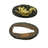 "Authentic antique Japanese Kinko Fuchi Kashira (MGJ946)"