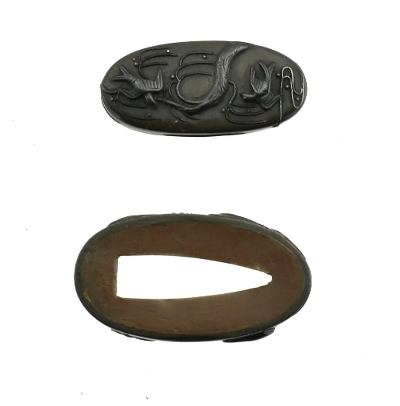 "Authentic antique Japanese Kinko Fuchi Kashira (MGJ940)"