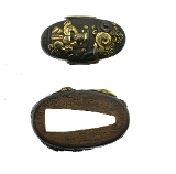 "Authentic antique Japanese Kinko Fuchi Kashira (MGJ938)" - 3 of 4