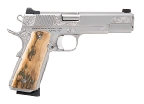 "(SN: NCP46795) Nighthawk Custom Heirloom 1911 VIP Silver Pistol 9mm (L2025-09842) NEW"