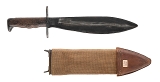 "WW1 USMC M1917 PLUMB BOLO KNIFE WITH BRAUER BROS. 1918 SHEATH (MEW4312)" - 1 of 2