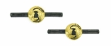 "Pair of “bar" Menuki (MGJ355)" - 1 of 4