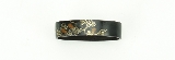 "Shakudo Kinko Fuchi Kashira decorated with gourds on a unit with gold, silver, and copper highlights (MGJ120)" - 1 of 6