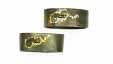 "Dai-Sho Fuchi Kashira with Swirling Dragoons" - 3 of 8