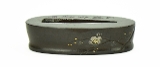 "Fuchi Kashira silver blossoms (MGJ74)"