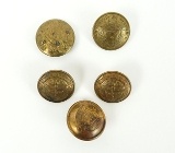 "Lot of Vintage Colombian Military Buttons (MM901)"