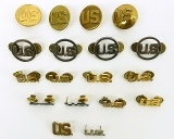 "U.S. Military vintage collar devices (MM838)"