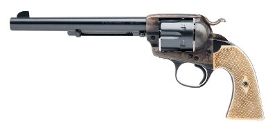 "Colt Single Action Army Bisley Model W/ Checkered Ivory Grips (L2025-05072)"