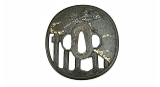 "Large iron Sukashi Tsuba (MGJ95)" - 2 of 2