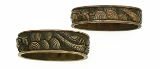 "Dai- Sho Fuchi Kashira Dragon Motif in Waves (MGJ69)" - 4 of 8