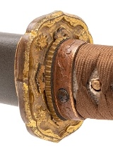 "Japanese WWII Gendaito in Officer Mounts – Signed Munetsugu, Dated 1944 (SW2045)" - 9 of 18