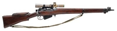 "WWII British Lee-Enfield No.4 Mk I (T) Sniper Rifle .303 British (L2025-09552)"