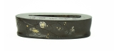 "Fuchi Kashira silver blossoms (MGJ74)" - 2 of 7