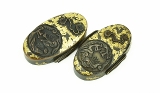 "Dai-Sho Fuchi Kashira with Swirling Dragoons" - 6 of 8