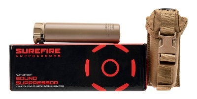 "(SN: A52N10811) SureFire SOCOM556-SB2 FDE 5.56 Nato Suppressor (L2025-10978) NEW"