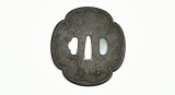 "Iron Tsuba Flower Motif (MGJ107)" - 2 of 2
