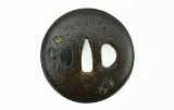"Iron Tsuba Shakudo Rim Seashell Motif (MGJ52)" - 2 of 2