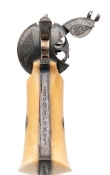 "Very Fine Belgian Pinfire Revolver W/ Ivory Grips (51004)" - 3 of 6