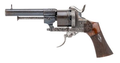 "Beautiful Belgian Pinfire Revolver (50969)"