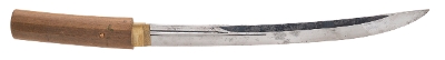 "Shinto/Shin-Shinto Wakizashi with Naginata-Naoshi Style Blade in Shira Saya (SW1922)"