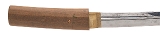 "Shinto/Shin-Shinto Wakizashi with Naginata-Naoshi Style Blade in Shira Saya (SW1922)" - 2 of 6