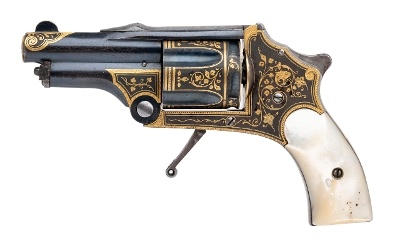 "Damascened Spanish Pocket Revolver (51005)"
