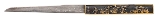 "Japanese Koto Tanto by Kanekuni with Samurai-Themed Koshirae (SW1983)" - 3 of 13