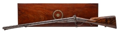 "Cased D. B. Beringer Double Rifle (AL8043)"
