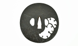 "Iron Sukashi Tsuba Mellow Motif (MGJ55)" - 1 of 2