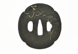 "Iron Tsuba Tree Motif. Signed: Toshi Yuki (MGJ41)" - 3 of 3