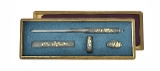 "Kinko set of Kodzuka, Kogai, and Fuchi Kashira (MGJ257)" - 4 of 15