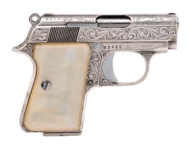 "FACTORY ENGRAVED ASTRA CUB PISTOL 25 ACP (D2025-02637) DTX"
