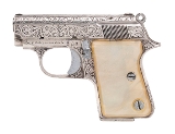 "FACTORY ENGRAVED ASTRA CUB PISTOL 25 ACP (D2025-02637) DTX" - 2 of 7