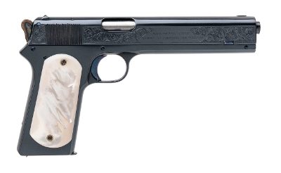 "Engraved Colt 1902 Military W/ Pearl Grips (C18106) "