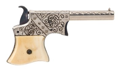"Factory Engraved Remington Vest Pocket Derringer W/ Ivory Grips (51244)"