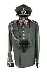 "German WWII Artillery Waffenrock with Visor (MM1270)" - 1 of 12