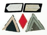 "Lot of Nazi Administration Collar Tabs and E.M. Sleeve Devices (MM934)" - 1 of 1