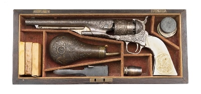 "Exceptional Cased New York Engraved Colt 1860 Army (AC217) DTX"