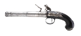 "Beautiful English Flintlock Queen Anne Pistol by Wilson of London Ex. George Nuemann Collection (AH6091)" - 3 of 9