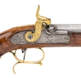 "Beautiful Pair of French Target Pistols by Guillaume Robert Aglon of Saarn (12334517)" - 12 of 19